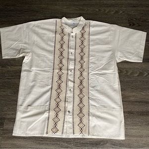 Mexican Shirt, Mexican Guayabera XL